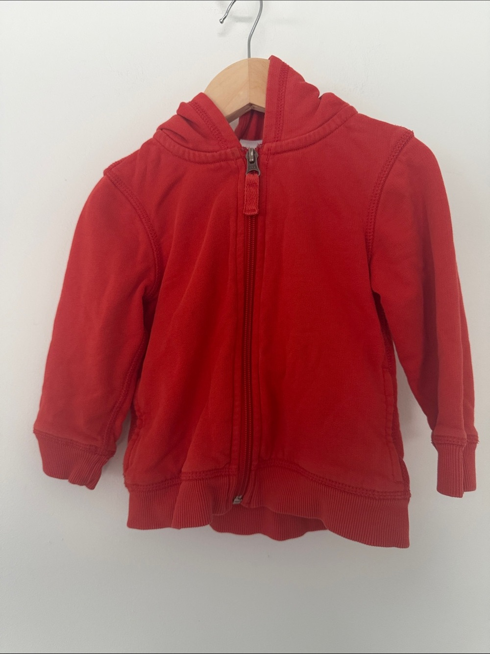 Hannah Anderson Elmo Face Kids Red Zip-Up Hoodie Jacket 2 Years